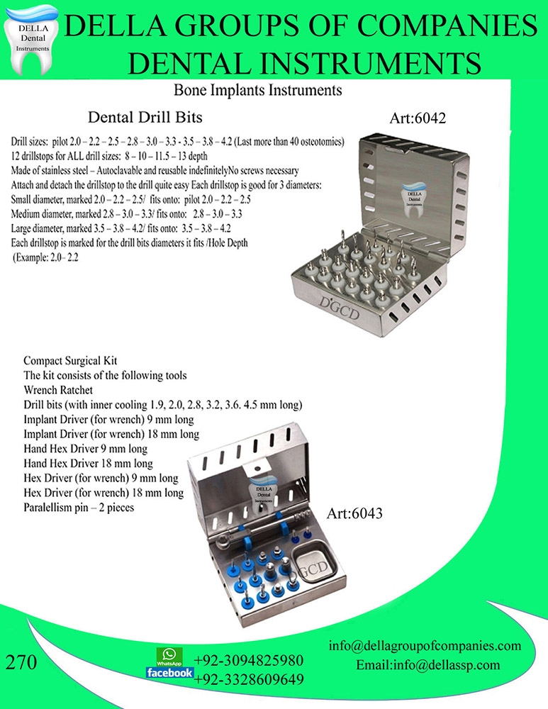 Bone Implants Instruments